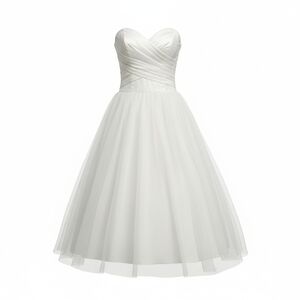 Monique Lhuillier Strapless Cream Dress